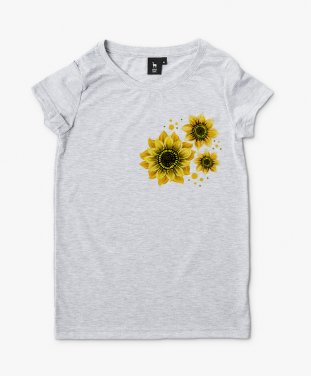 Жіноча футболка Три соняшника