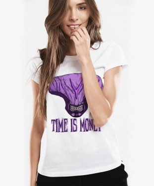 Жіноча футболка Faceless Void from Dota 2 "Time is Money"