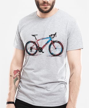Чоловіча футболка Велосипед Байк фарбп