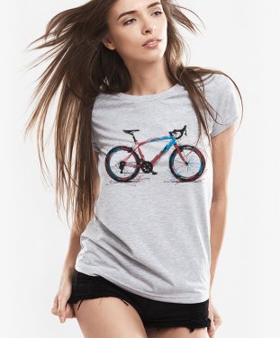 Жіноча футболка Велосипед Байк фарбп