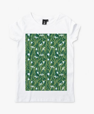 Жіноча футболка Весняні первоцвіти | Snowdrops