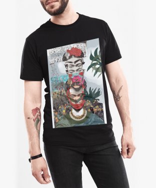 Чоловіча футболка Референс на автопортрет Фріди Кало
