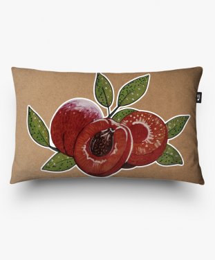Подушка прямокутна абрикоси