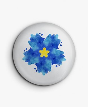 Значок Блакитно-жовта квітка / Blue YellowFlower