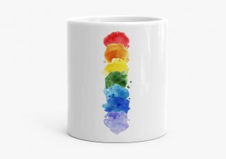 Чашка Веселка з акварельних плям / Rainbow of watercolor stains