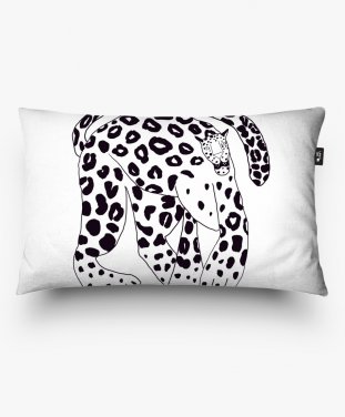 Подушка прямокутна Леопард