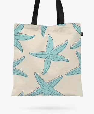 Авоська Summer pattern with starfish